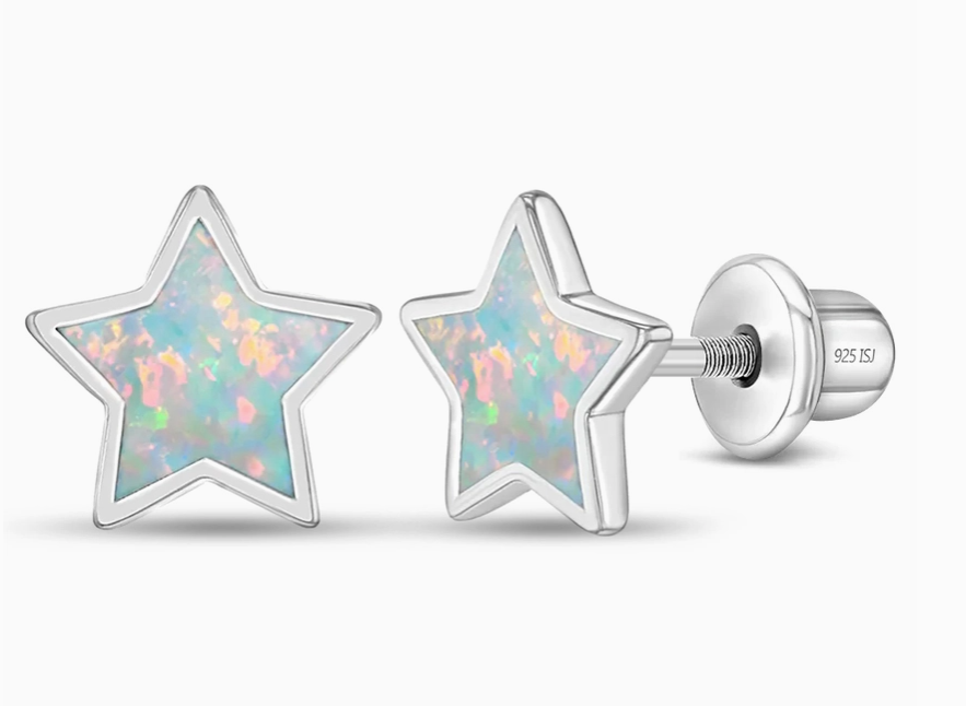 Star Opal Earrings | Sterling Silver