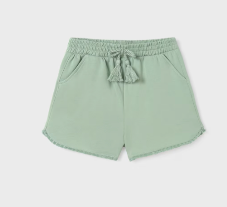 Green Cotton Terry Shorts | 272