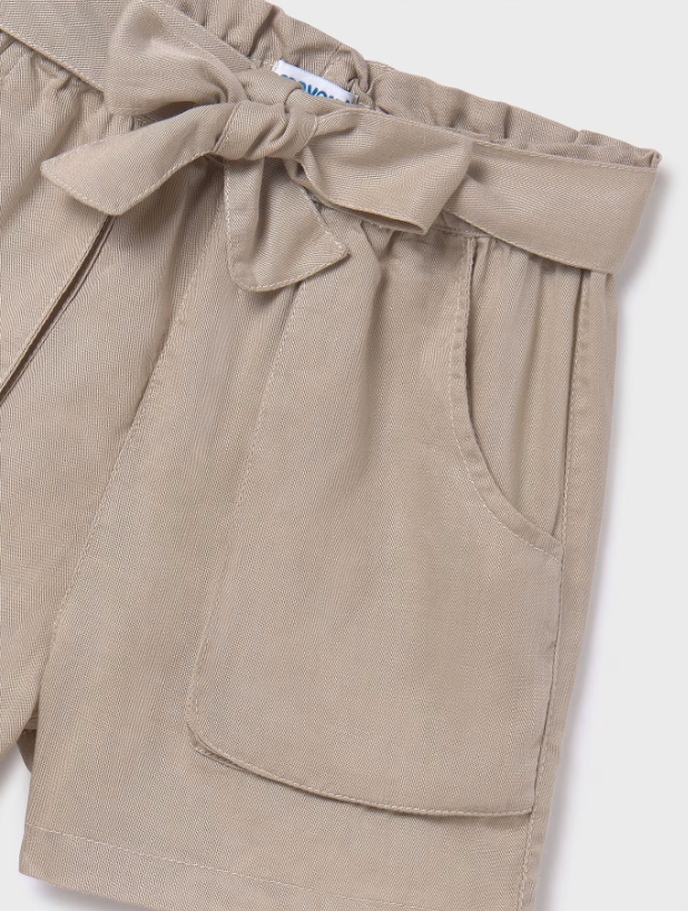 Tan Belted Shorts | 6268