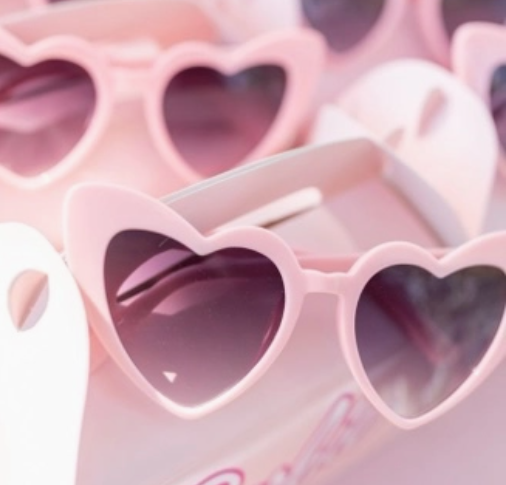 Barbie Matte Pink Heart Sunglasses