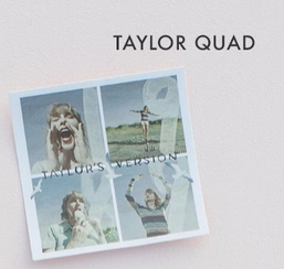 TS Taylor Quad Sticker