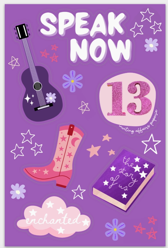 Taylor Album Sticker Sheet | Speak now
