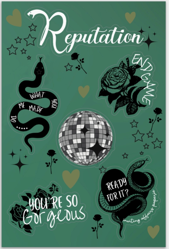 Taylor Album Sticker Sheet | Reputation