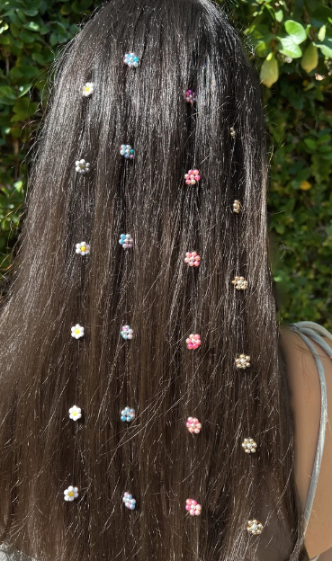 Turquoise Flower Hair Jewelry