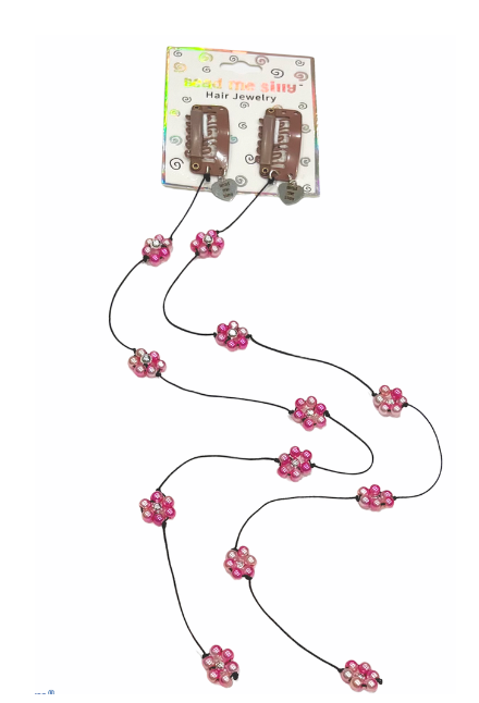 Pink Flower Hair Jewelry