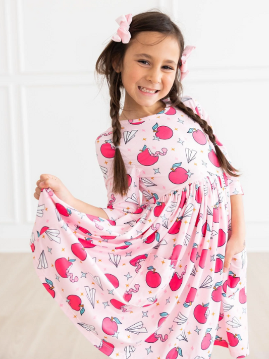 Star Student Pocket Twirl Dress