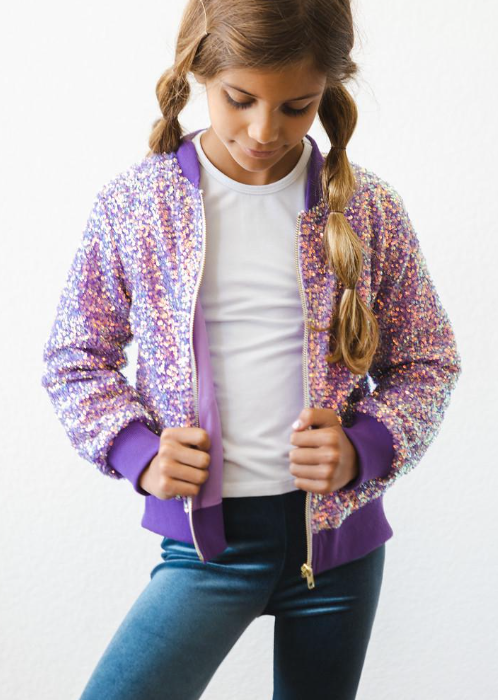 Purple Sequin Jacket