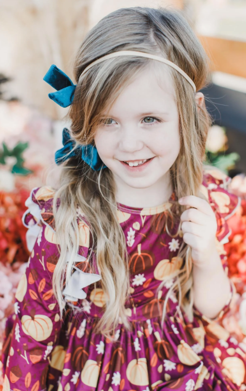 Pumpkin Patch Ruffle Twirl Dress