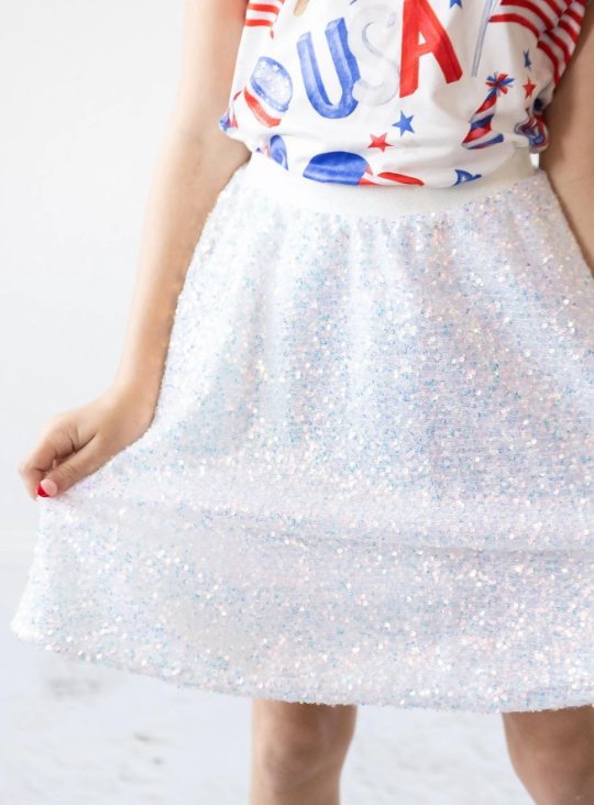 Disco Sequin Twirl Skirt