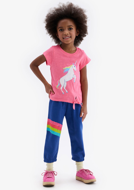 Rainbow Baggy Track Pants