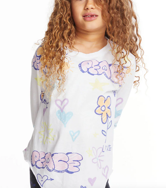 Peace & Love Long Sleeve Top