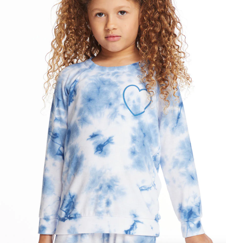 Denim Tie Dye Sweatshirt
