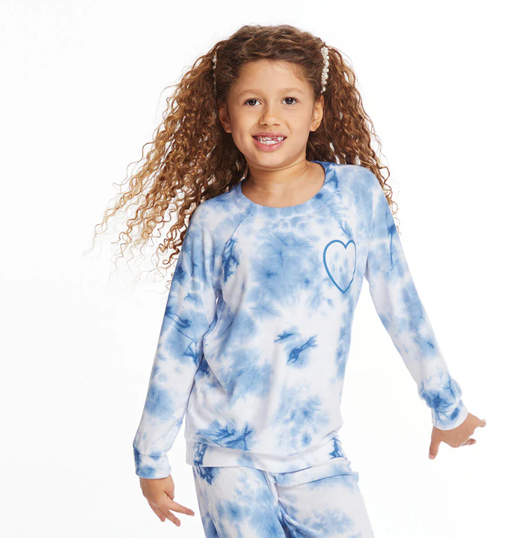 Denim Tie Dye Sweatshirt