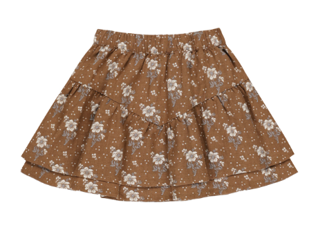 Tiered Mini Skirt | Autumn Rose