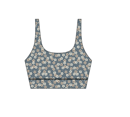 Swift Sports Bra | Blue Floral