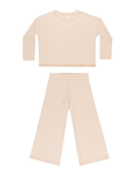 Cozy Rib Knit Set | Shell