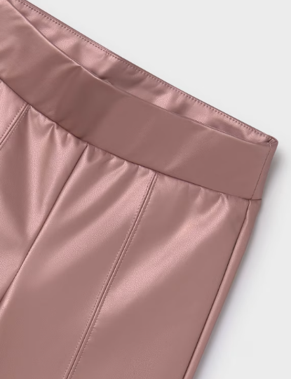 Nude Leatherette Leggings | 7750