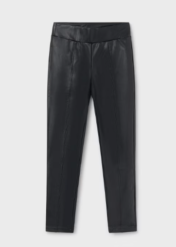 Black Leatherette Leggings | 7750