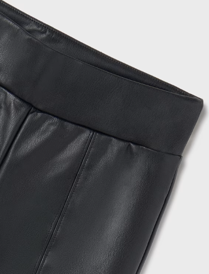 Black Leatherette Leggings | 7750