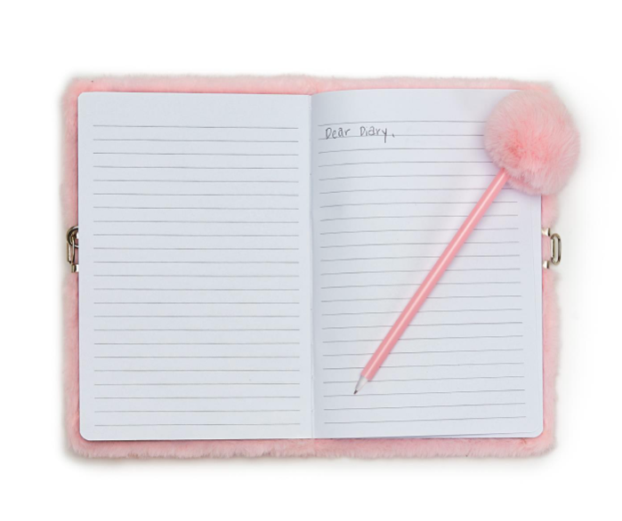 Purple Unicorn Journal with Pom Pen