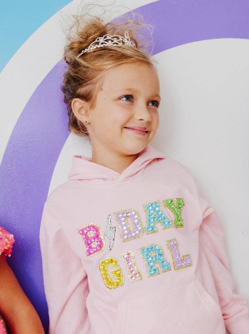 Pink Birthday Girl Hoodie