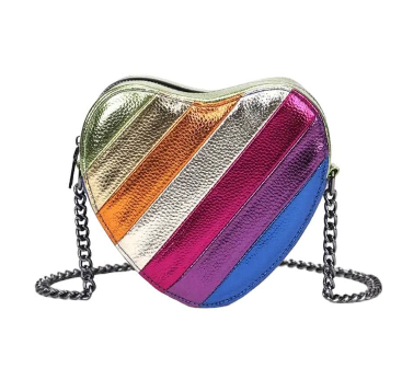 Rainbow Heart Purse