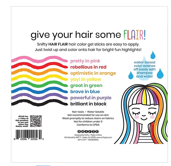 Hair Flair Metallic Color Gel Sticks