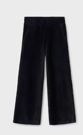 Black Flared Corduroy Pants | 7549