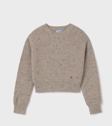 Tan Speckled Sweater | 7305