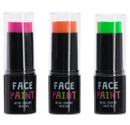Ready, Set, Glow Neon Face Paint Set