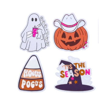 Halloween Holographic Stickers (Set of 4)