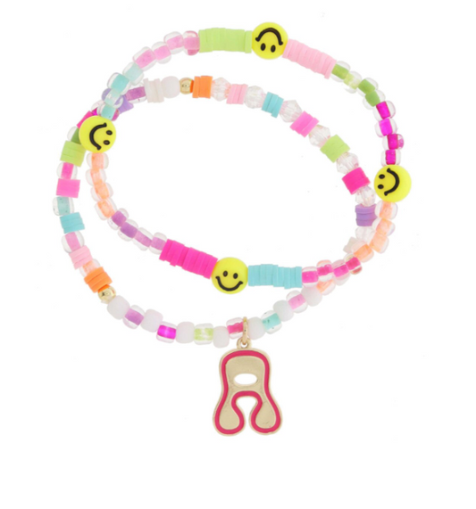 A Retro Bubble Beaded Bracelet Set