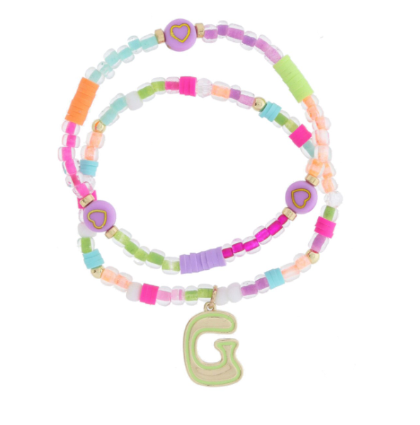 G Retro Bubble Beaded Bracelet Set