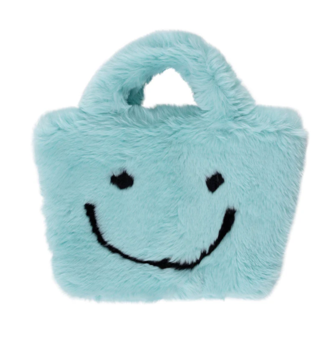 Smiley Face Fuzzy Purse