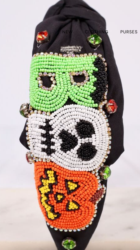 Haunted Boo Embellished Headband