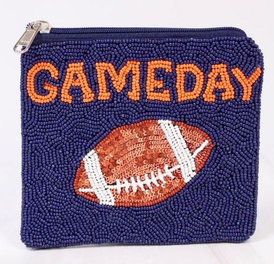 Blue Gameday Football Pouch