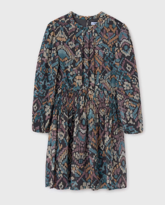 Girls Print Dress | 7981