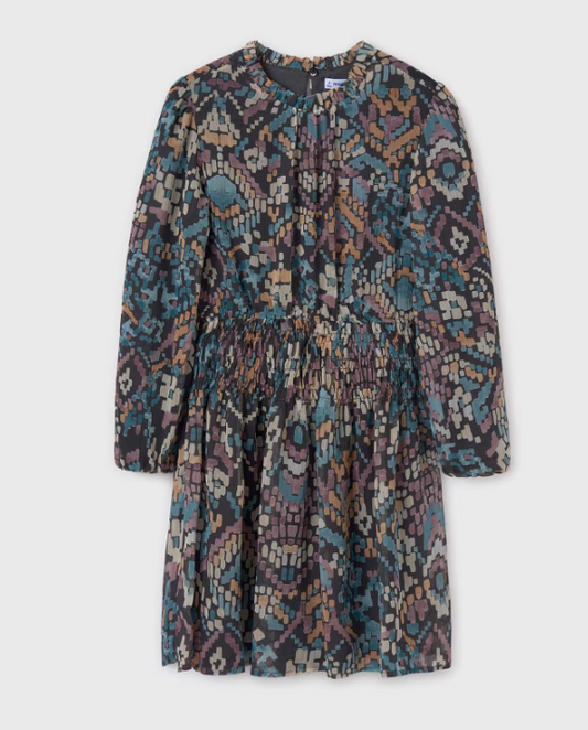 Girls Print Dress | 7981