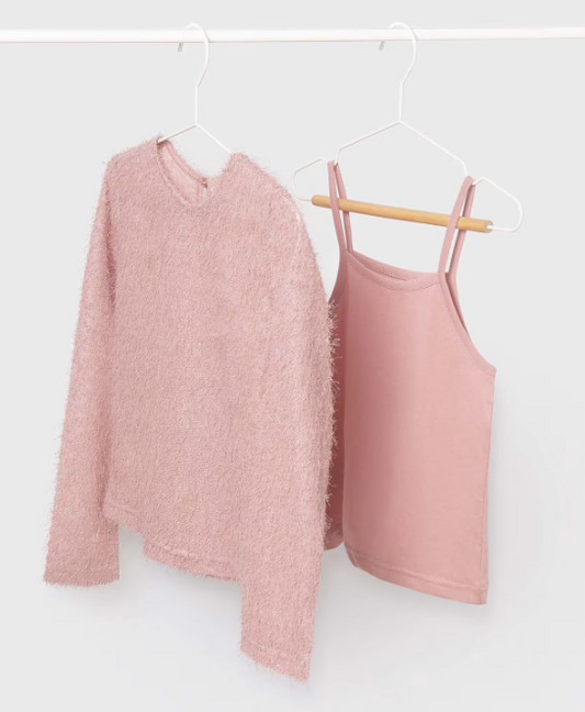 Blush Cami & Sweater Set  | 7006