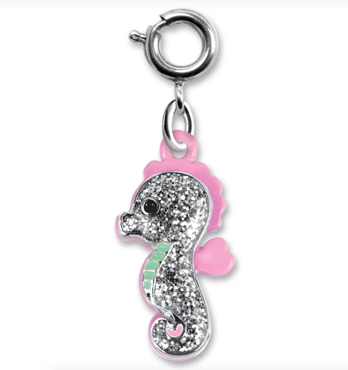 Glitter Seahorse Charm