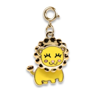 Gold Swivel Lion Charm