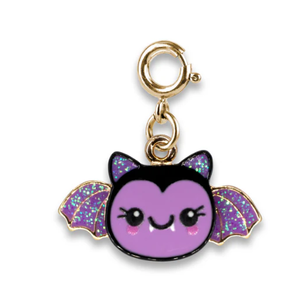 Gold Glitter Bat Charm