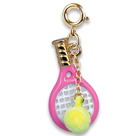 Gold Tennis Racquet Charm