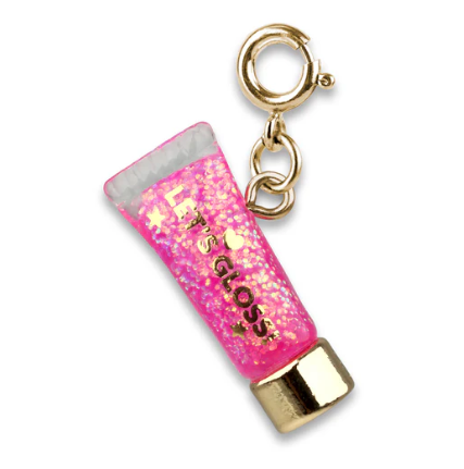 Gold Glitter Lip Gloss Charm