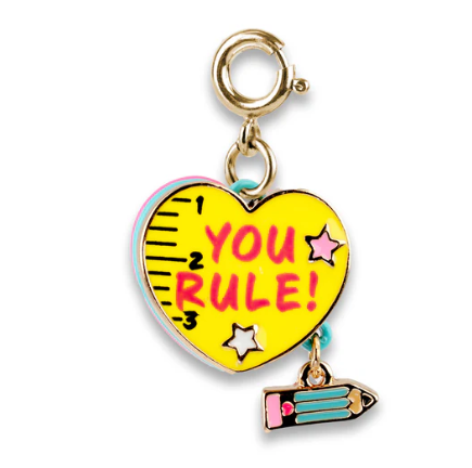 Gold You Rule Heart Charm