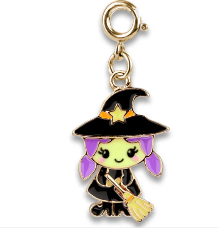 Gold Swivel Witch Charm