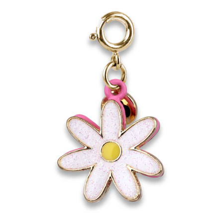 Girl Scout  Gold Glitter Daisy Charm