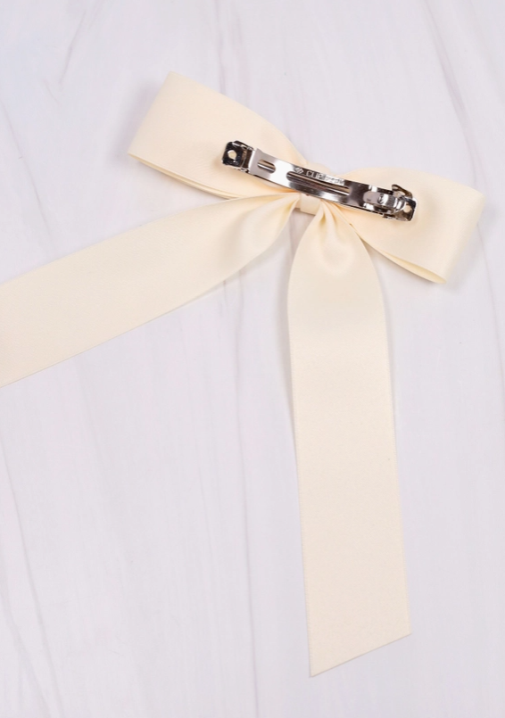 Cream Gertrude Hair Bow