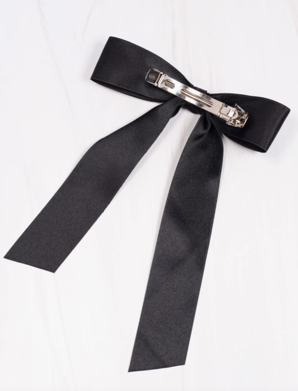 Black Gertrude Hair Bow