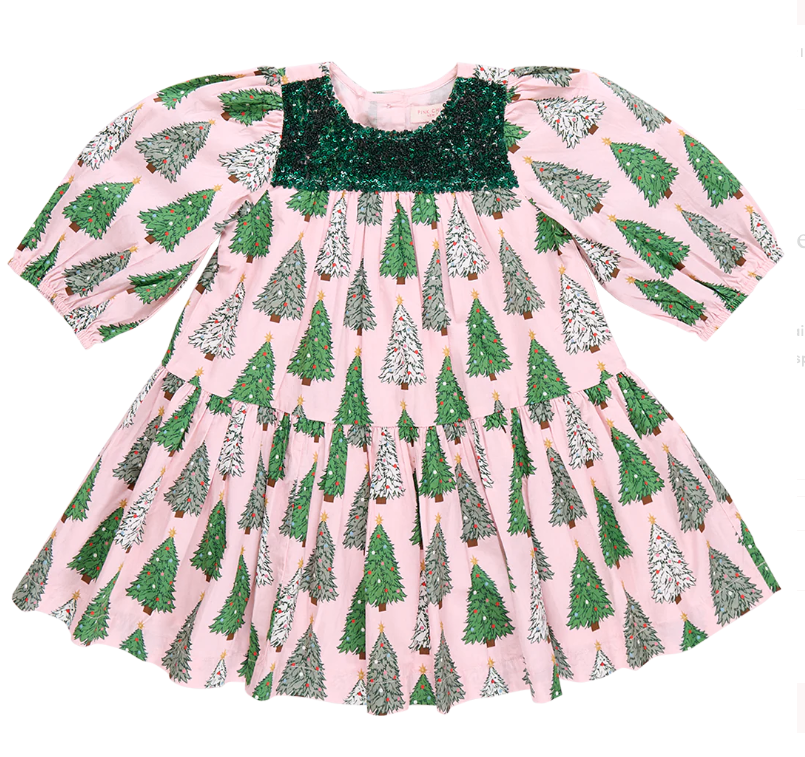 Pink Trees Fiona Dress